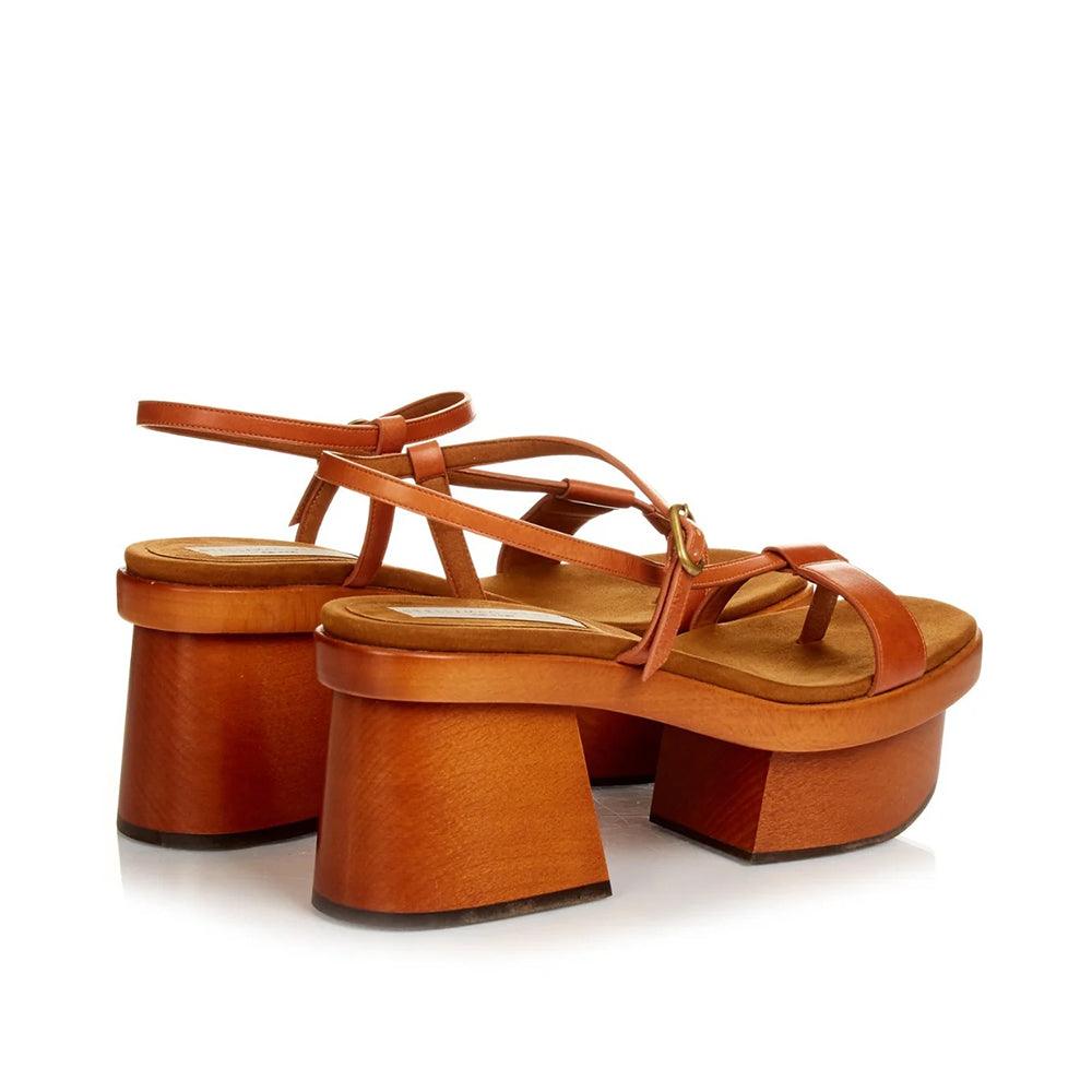 Stella McCartney Women's 'Altea' Platform Block Heel Sandal in Brown