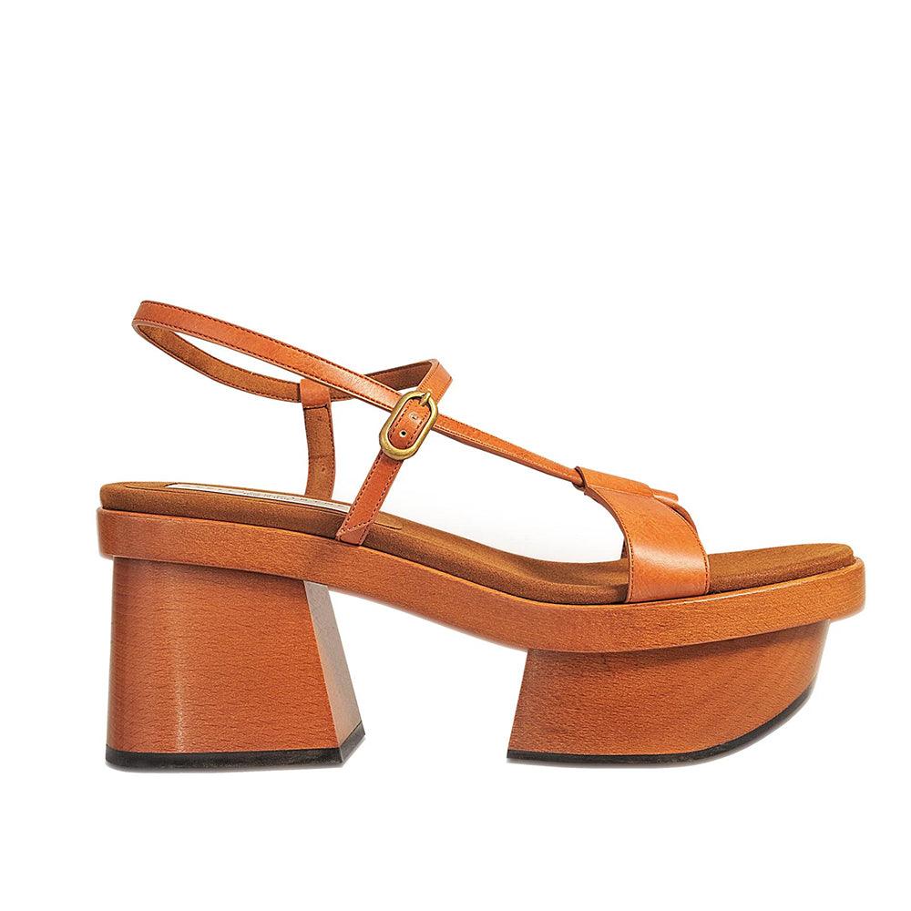 Stella McCartney Women's 'Altea' Platform Block Heel Sandal in Brown