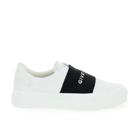 Givenchy Women's Leather Logo Webbing Sneakers White