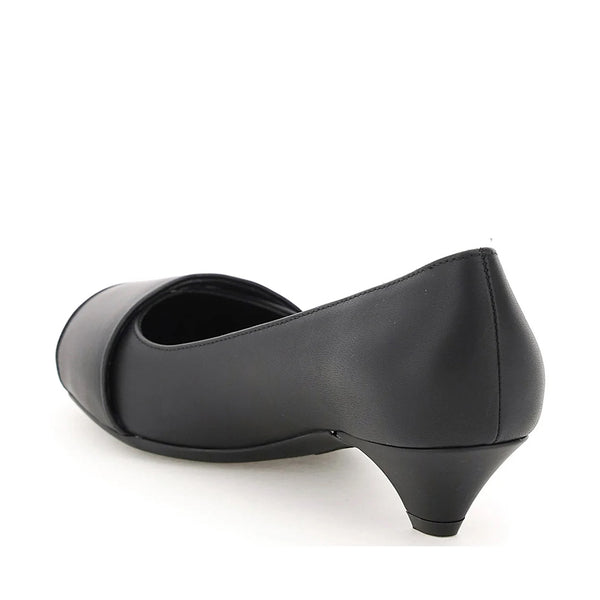 Salvatore Ferragamo Women's Gancini Leather Pump Heels Black