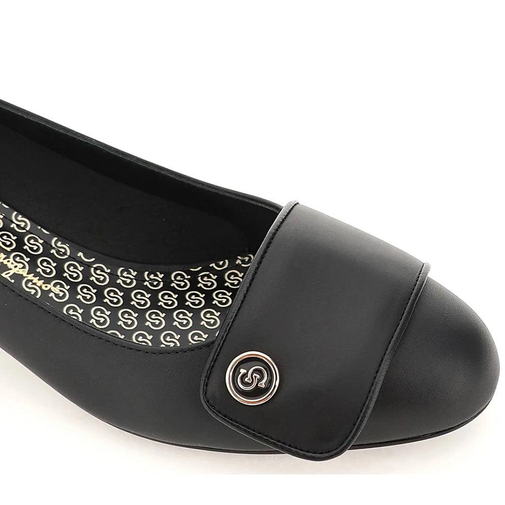 Salvatore Ferragamo Women's Gancini Leather Pump Heels Black