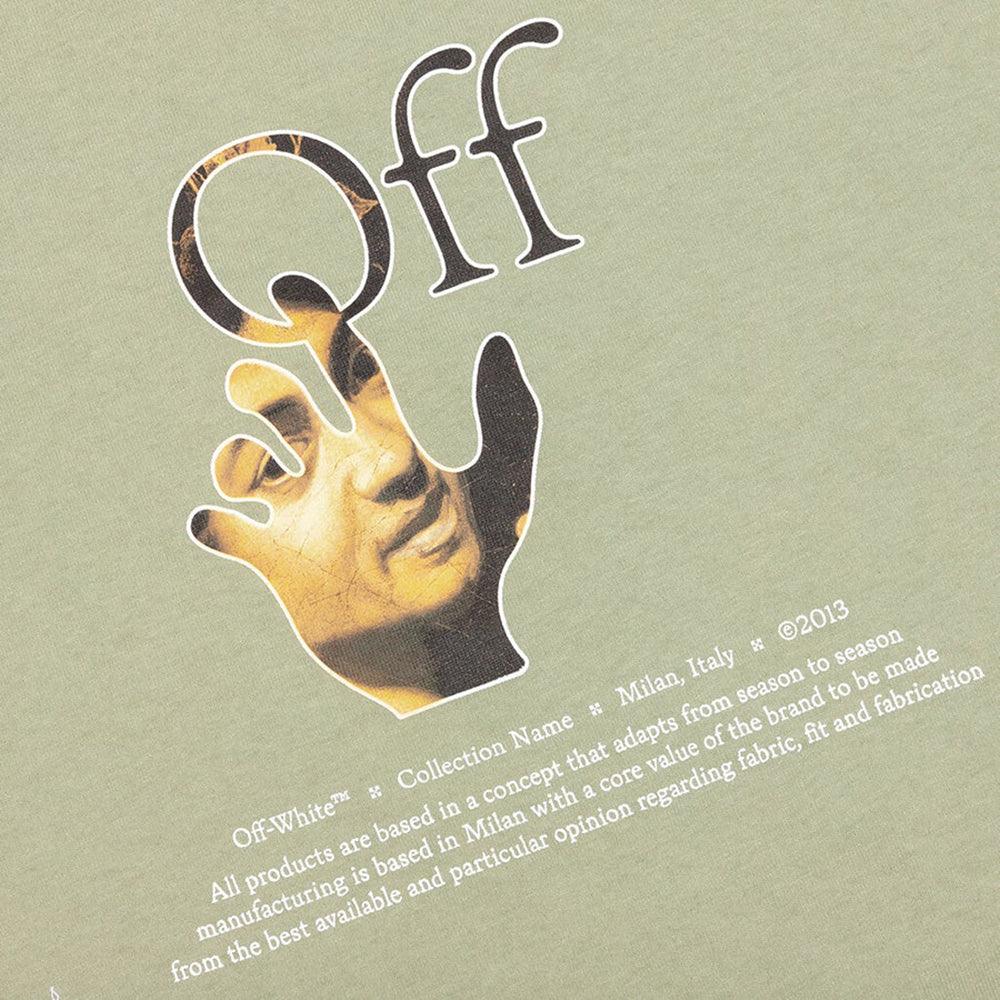 Off-White Men's Caravaggio Hand Abbey Stone T-Shirt Neutral