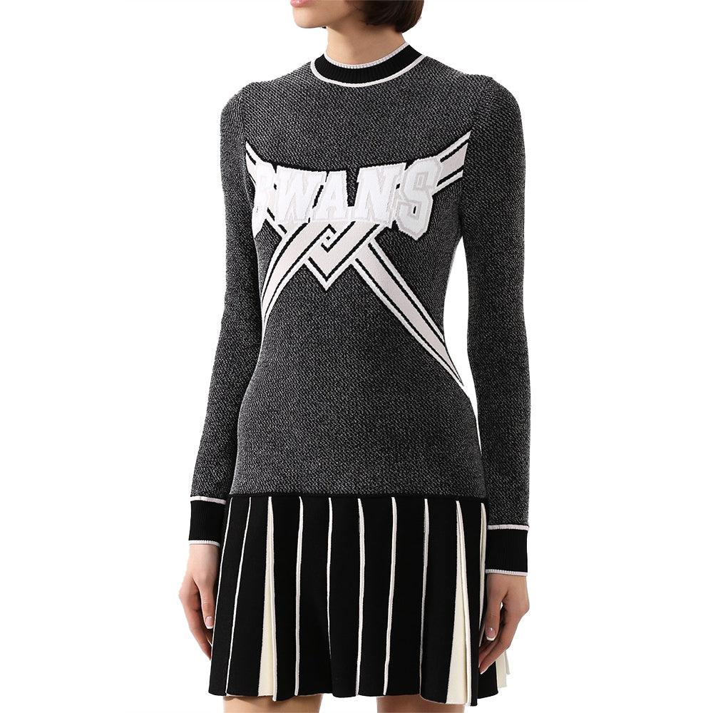 Off-White Women's 'Swans' Knit Dress Black