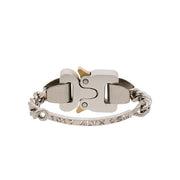 1017 ALYX 9SM Pulsera unisex con hebilla plateada