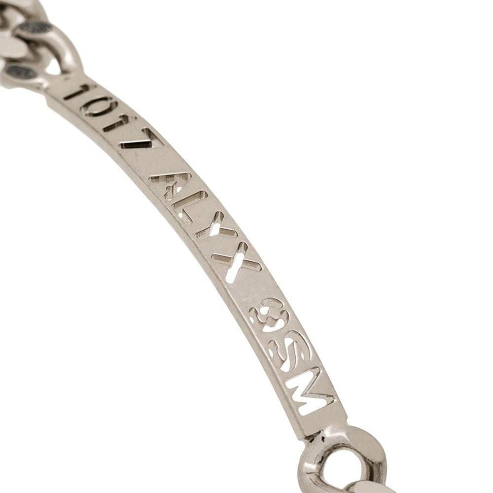 1017 ALYX 9SM Pulsera unisex con hebilla plateada