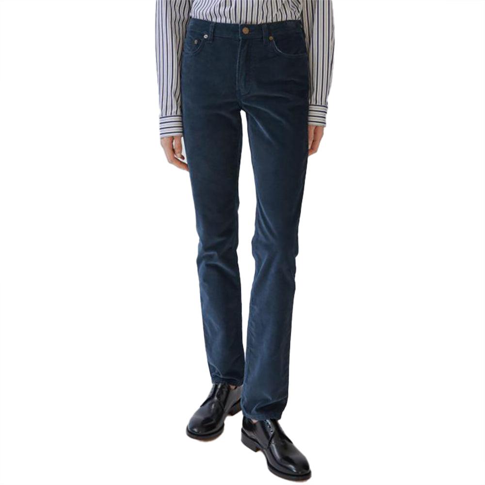 Acne Studios Pantalones vaqueros Bla Konst South de pana azul marino para mujer Azul marino