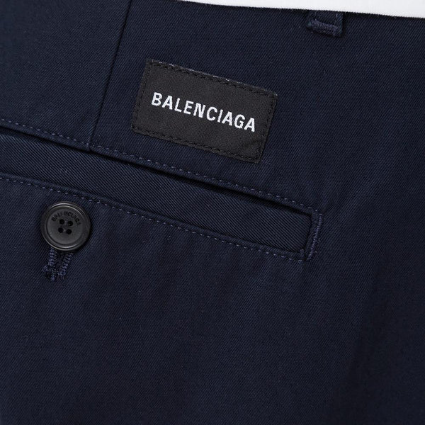 Balenciaga Men's Casual Chino Cotton Trousers Blue - Year Zero LA