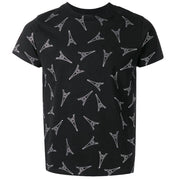 Balenciaga Camiseta de algodón con diamantes de imitación de la Torre Eiffel de París para mujer Negro