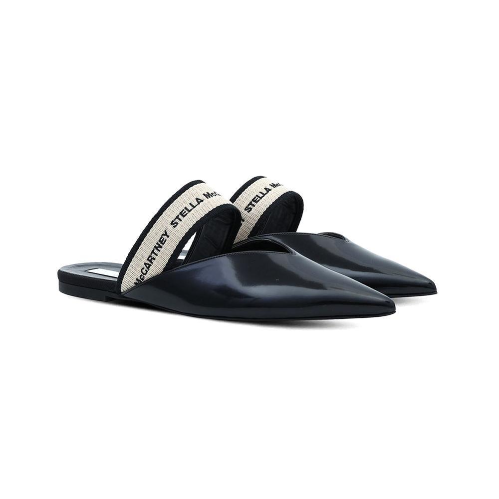 Stella McCartney Women's Monogram Slides Mule Black - Year Zero LA