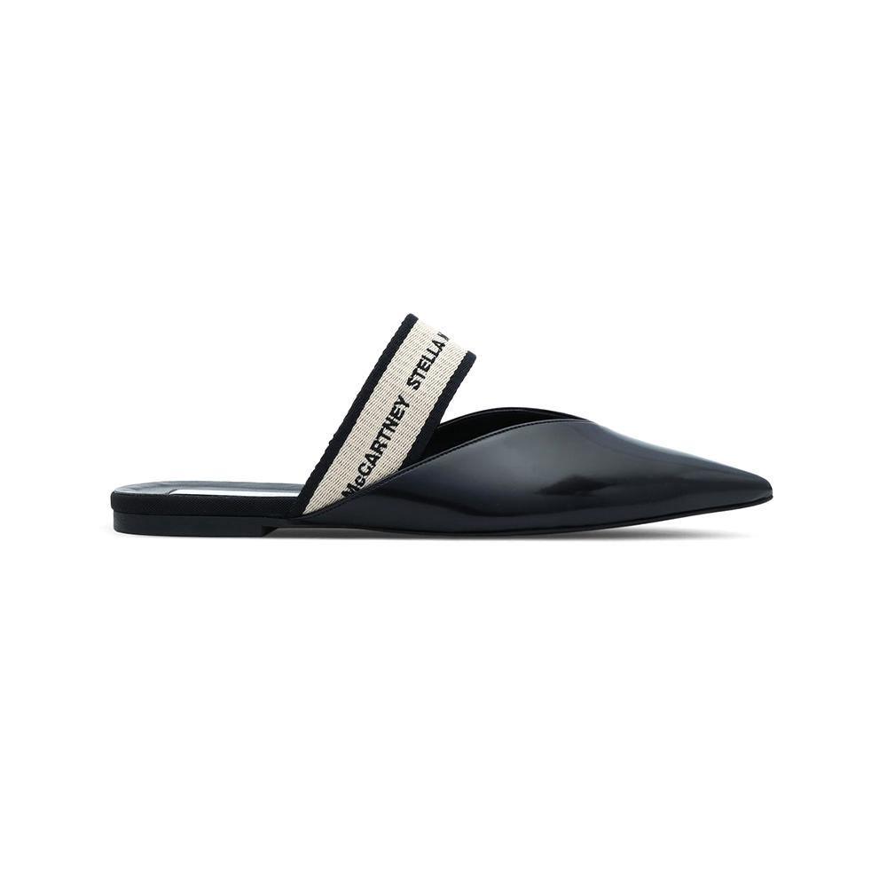 Stella McCartney Women's Monogram Slides Mule Black - Year Zero LA