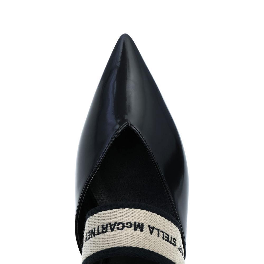 Stella McCartney Women's Monogram Slides Mule Black - Year Zero LA