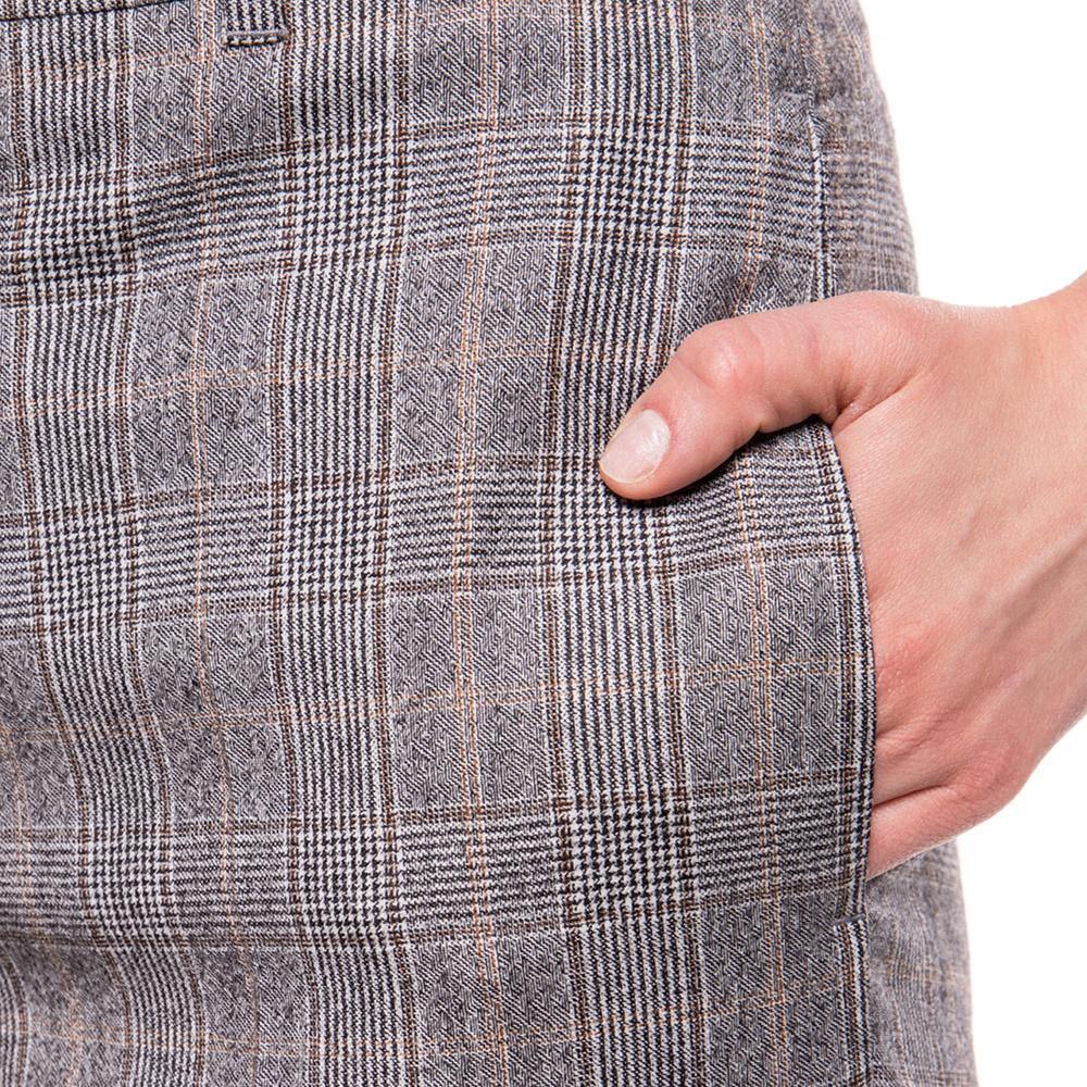 Balenciaga Women's Tartan Wool Pants Trousers Grey - Year Zero LA