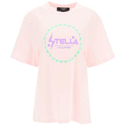 Stella McCartney Camiseta gráfica de algodón "Restoring the Balance" para mujer rosa