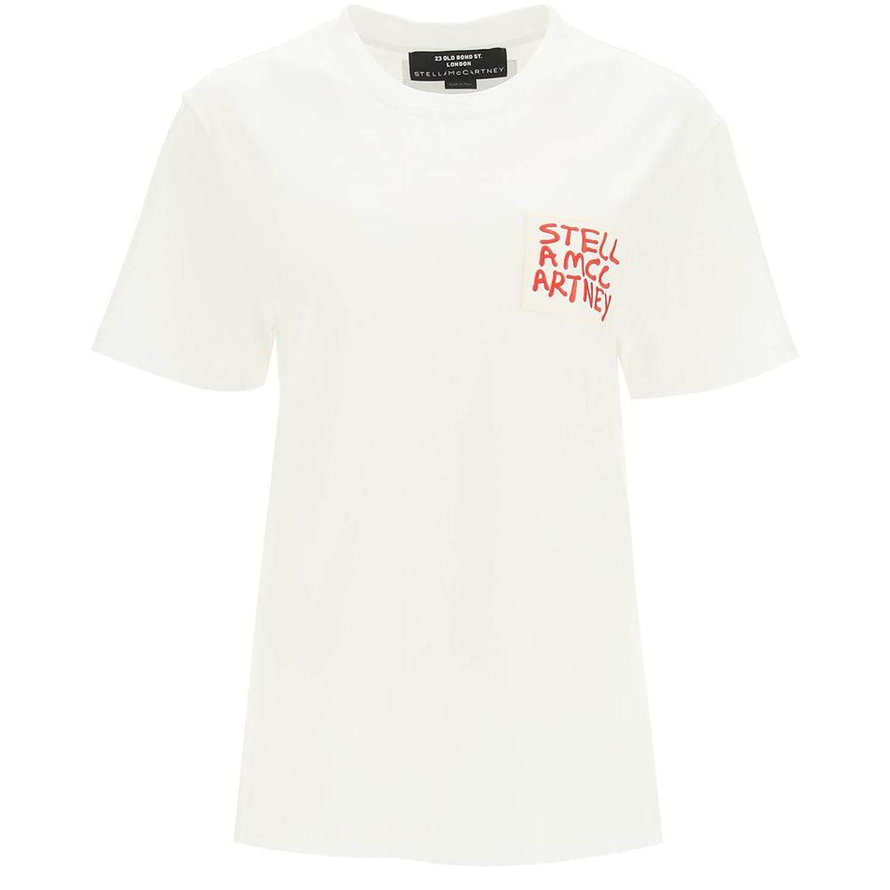 Stella McCartney Women's Logo Graphic Pocket Cotton T-Shirt