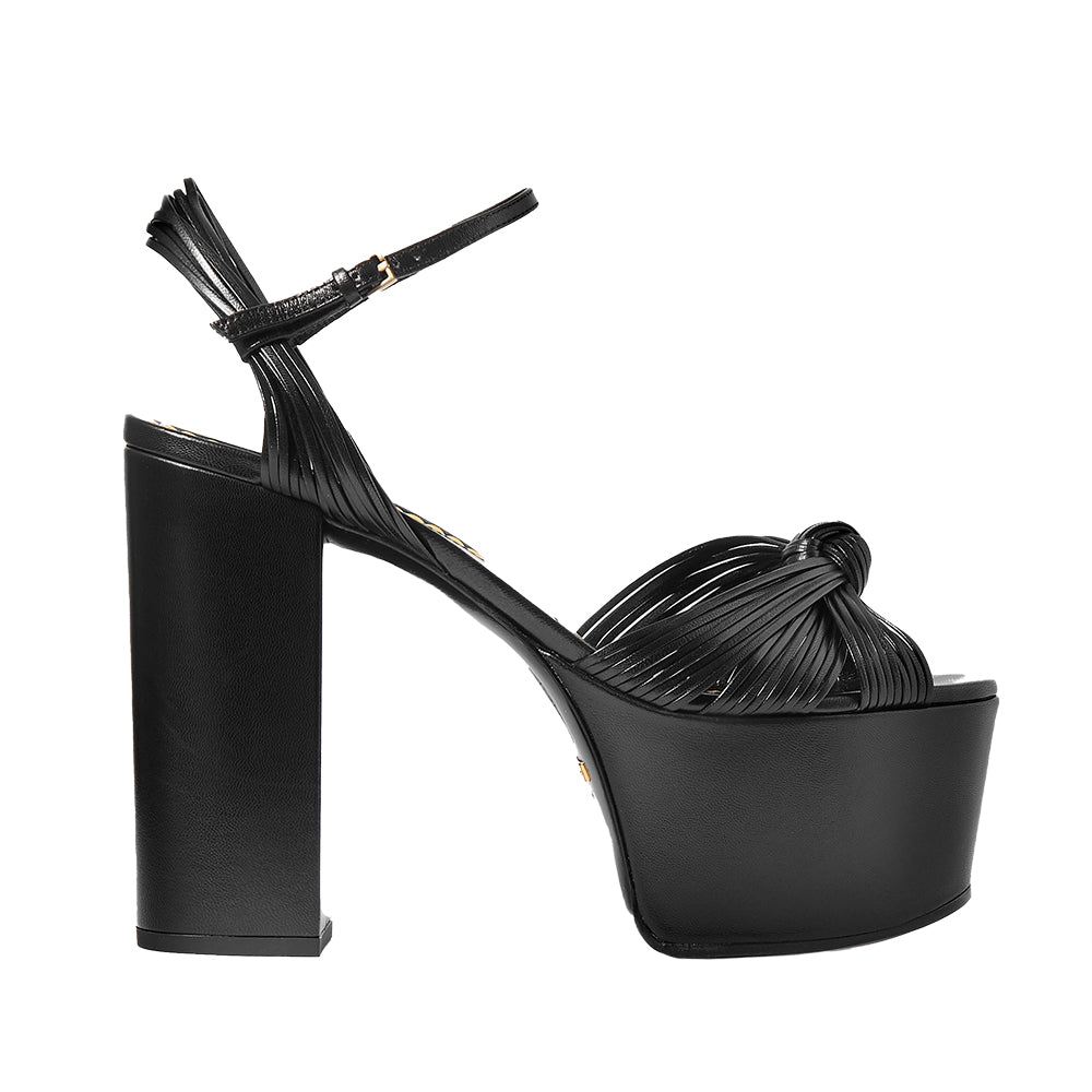 Gucci crawford metallic leather sandals clearance