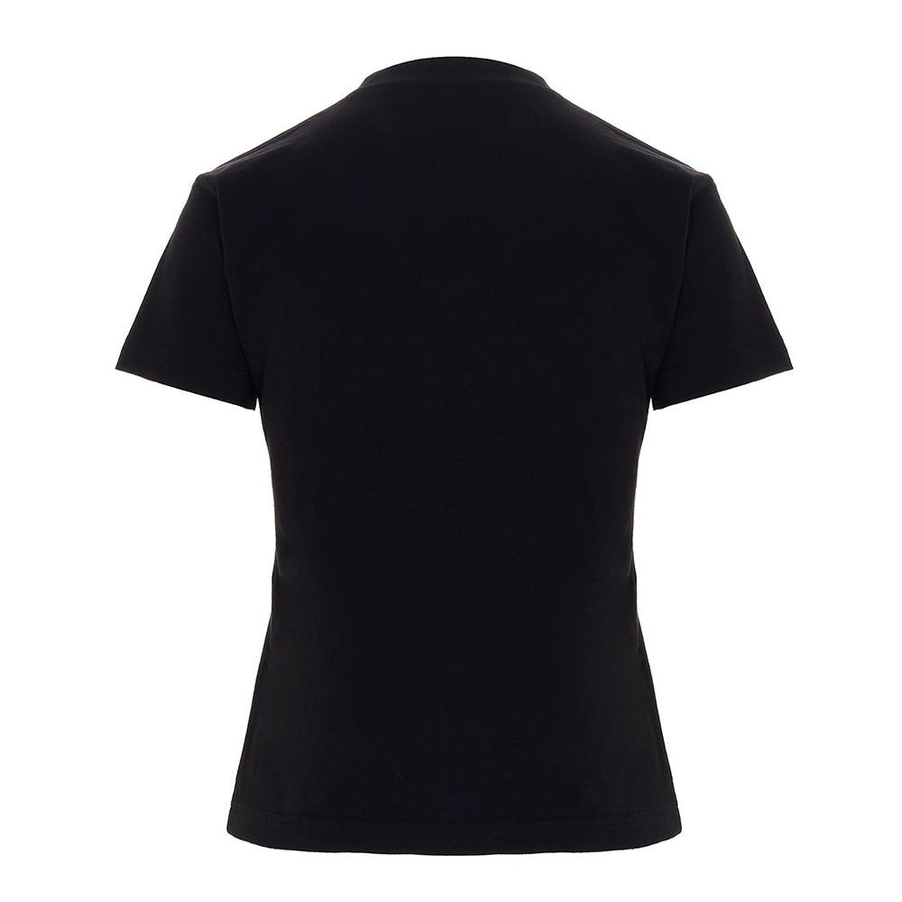 Balenciaga Women's Cotton 'Gym Wear' T-Shirt Black Red