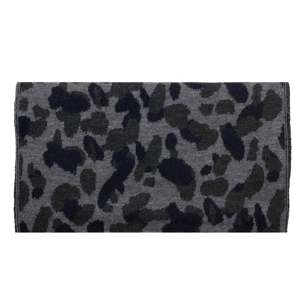 Lanvin Unisex Virgin Wool Scarf Heather Grey Camouflage
