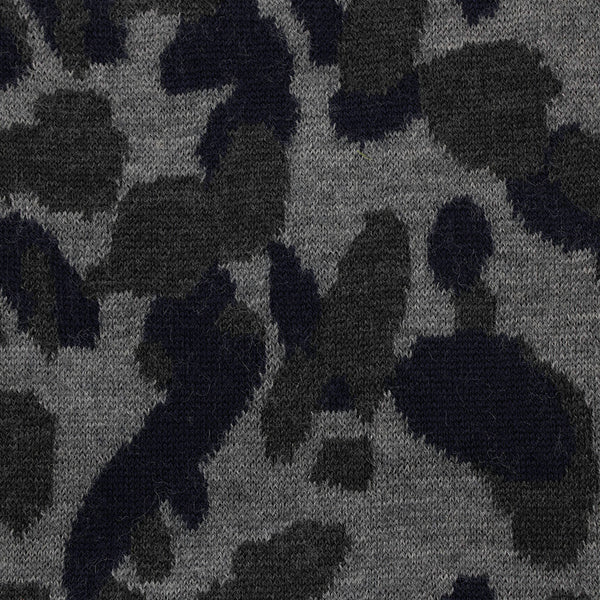 Lanvin Unisex Virgin Wool Scarf Heather Grey Camouflage