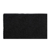 Lanvin Women's Wool Jacquard Tonal Animal Print Scarf Black