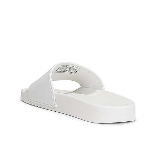 Balenciaga Women's Cities Paris Pool Rubber Slide Sandals in White