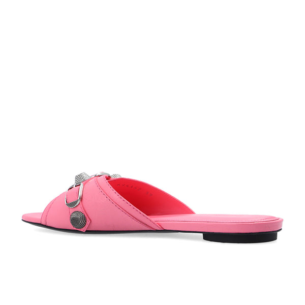 Balenciaga Women's 'Cagole' Leather Sandal in Pink