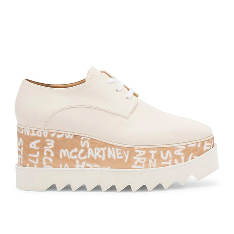 Stella McCartney Women's Elyse Platform Wedge Sneaker in Cream