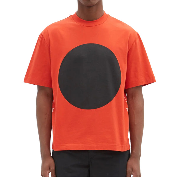 Moncler Craig Green Men's Distress Flag Print Cotton T-Shirt Orange