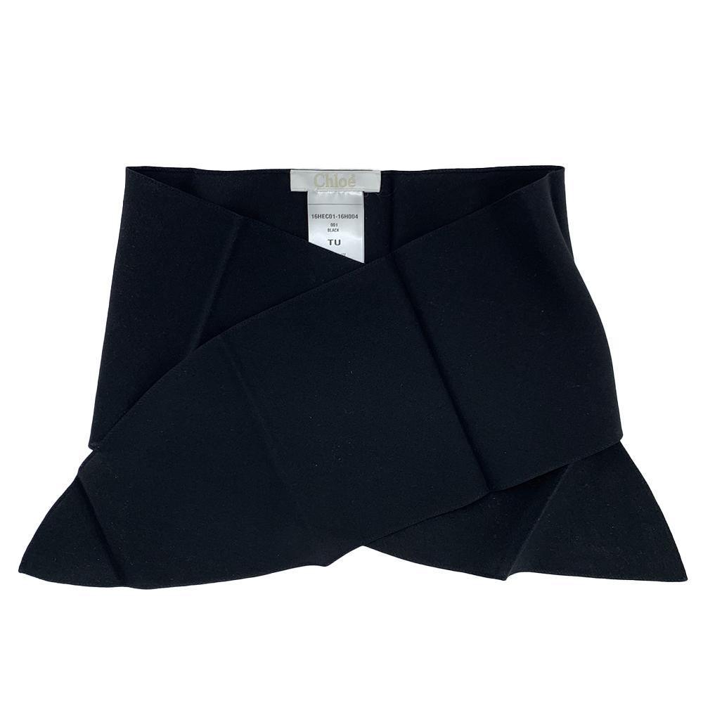 Chloe Women's Silk Neck Scarf Black - Year Zero LA