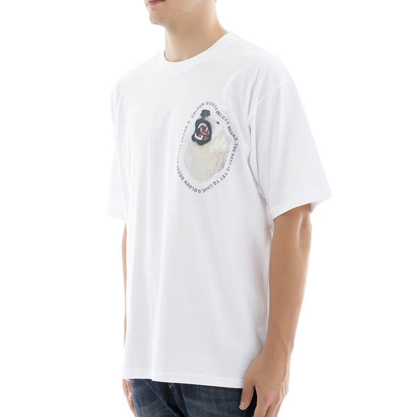 Golden Goose Men's Polar Bear Graphic Cotton T-Shirt White