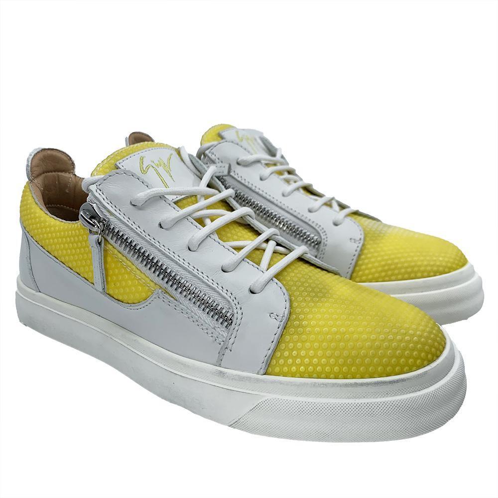 Giuseppe Zanotti Women's Double Side Zip Sneaker Yellow - Year Zero LA