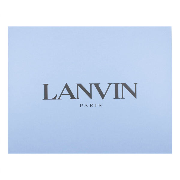 Lanvin Unisex Virgin Wool Scarf Charcoal Grey Brown Camouflage