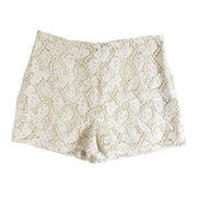 Valentino Shorts florales de encaje de mujer de color blanco