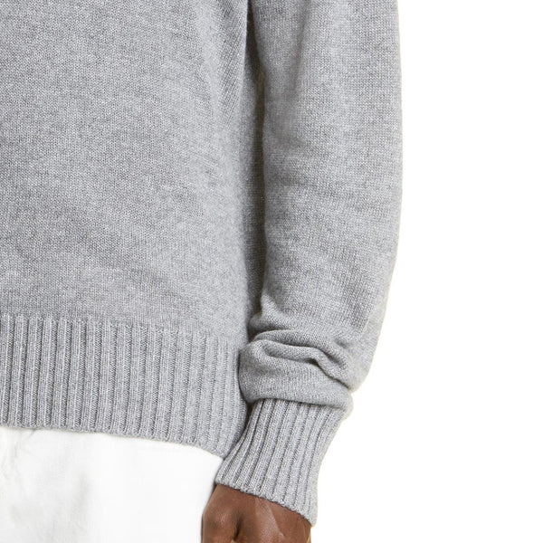 Off-White Men's Off Basic Wool Knit Turtleneck Grey