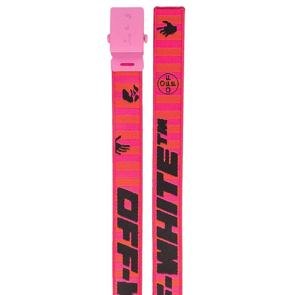 Off-White Unisex New Rev Thin Industrial Belt Red Fuschia