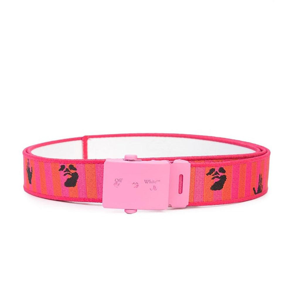 Off-White Unisex New Rev Thin Industrial Belt Red Fuschia