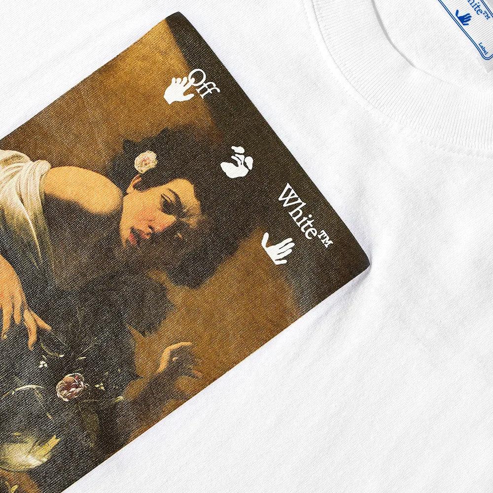 Off-White Men's Oversized Caravaggio Boy Cotton T-Shirt White