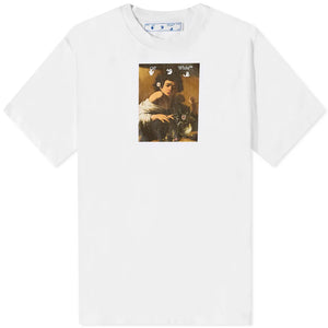 Off-White Men's Oversized Caravaggio Boy Cotton T-Shirt White