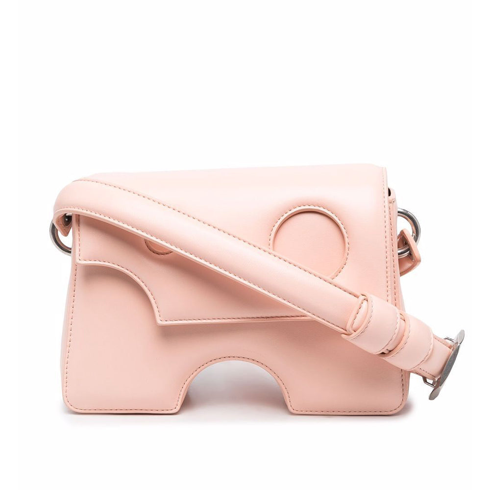 Off-White Women's 'Burrow 22' Leather Shoulder Bag in Light Pink