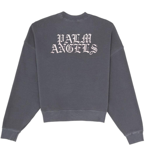 Palm Angels Men's Cotton Burning Head Sweatshirt Grey - Year Zero LA