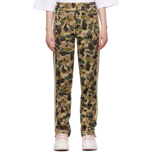 Palm Angels Women's Camouflage Jersey Track Pants Sweatpants Green