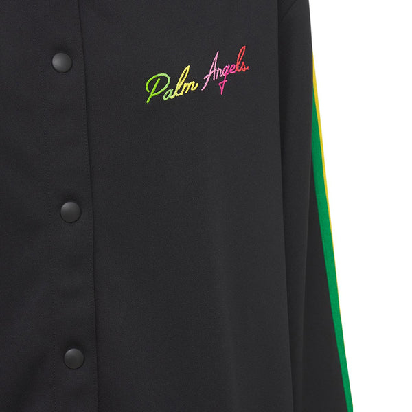 Palm Angel's Miami Logo Polyester Track Shirt Black Multicolor