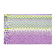 Missoni Women's Cotton Zig-Zag Scarf Shawl Sarong Wrap Pink Green