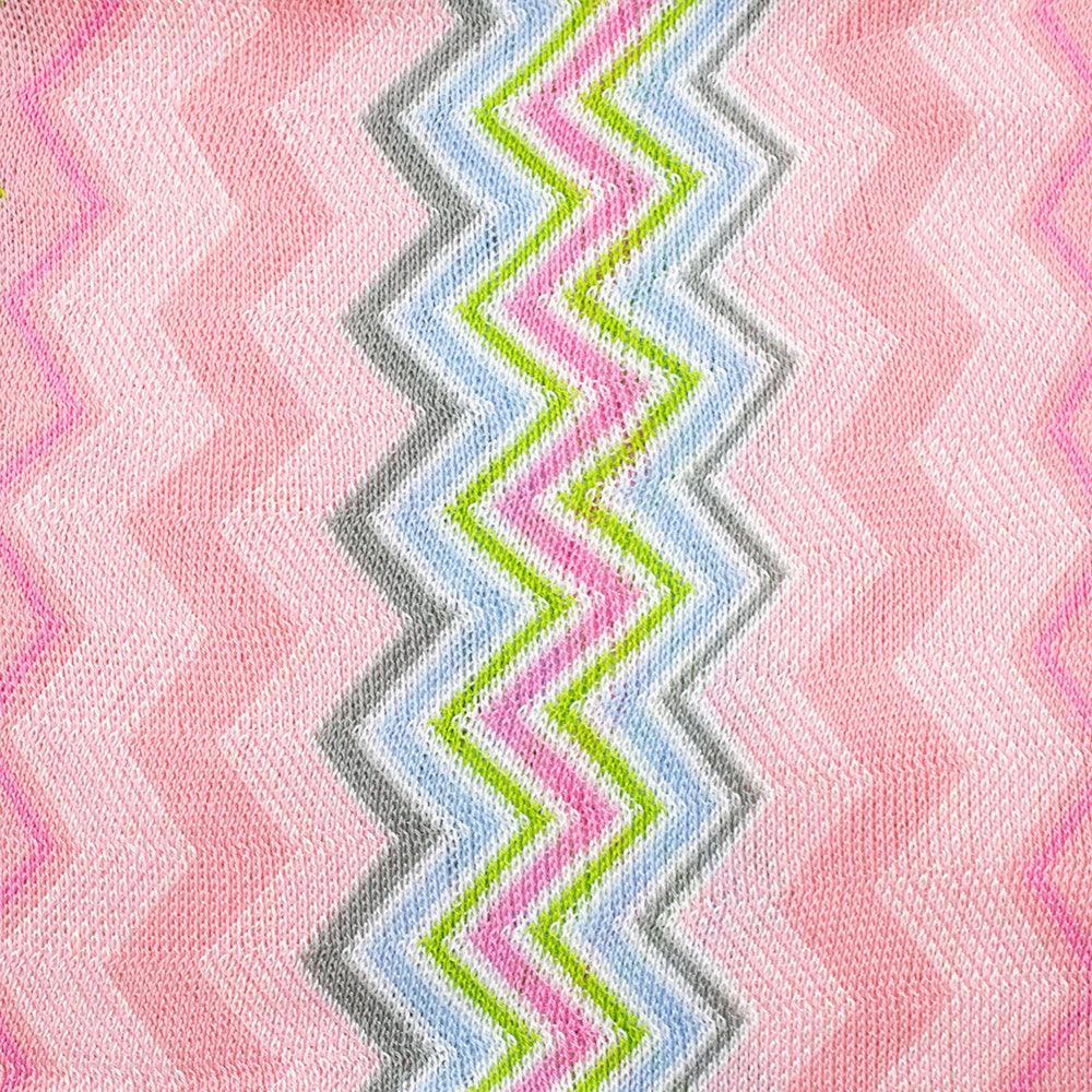 Missoni Women's Cotton Zig-Zag Scarf Shawl Sarong Wrap Pink Green Blue