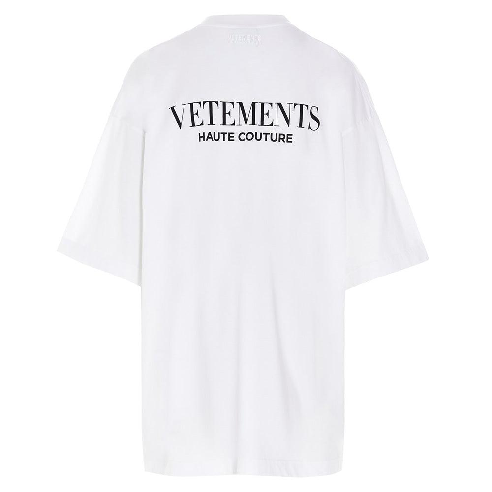 Vetements Camiseta de algodón para mujer 'Fashion is my Profession' Blanco