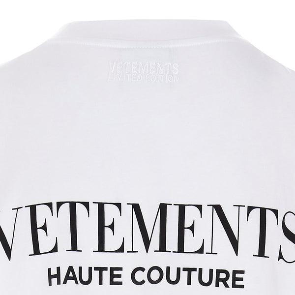 Vetements Women's Cotton 'Fashion is my Profession' T-Shirt White