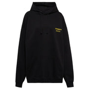 Vetements Women's 'Click Here' Logo Oversized Cotton Sweatshirt in Black