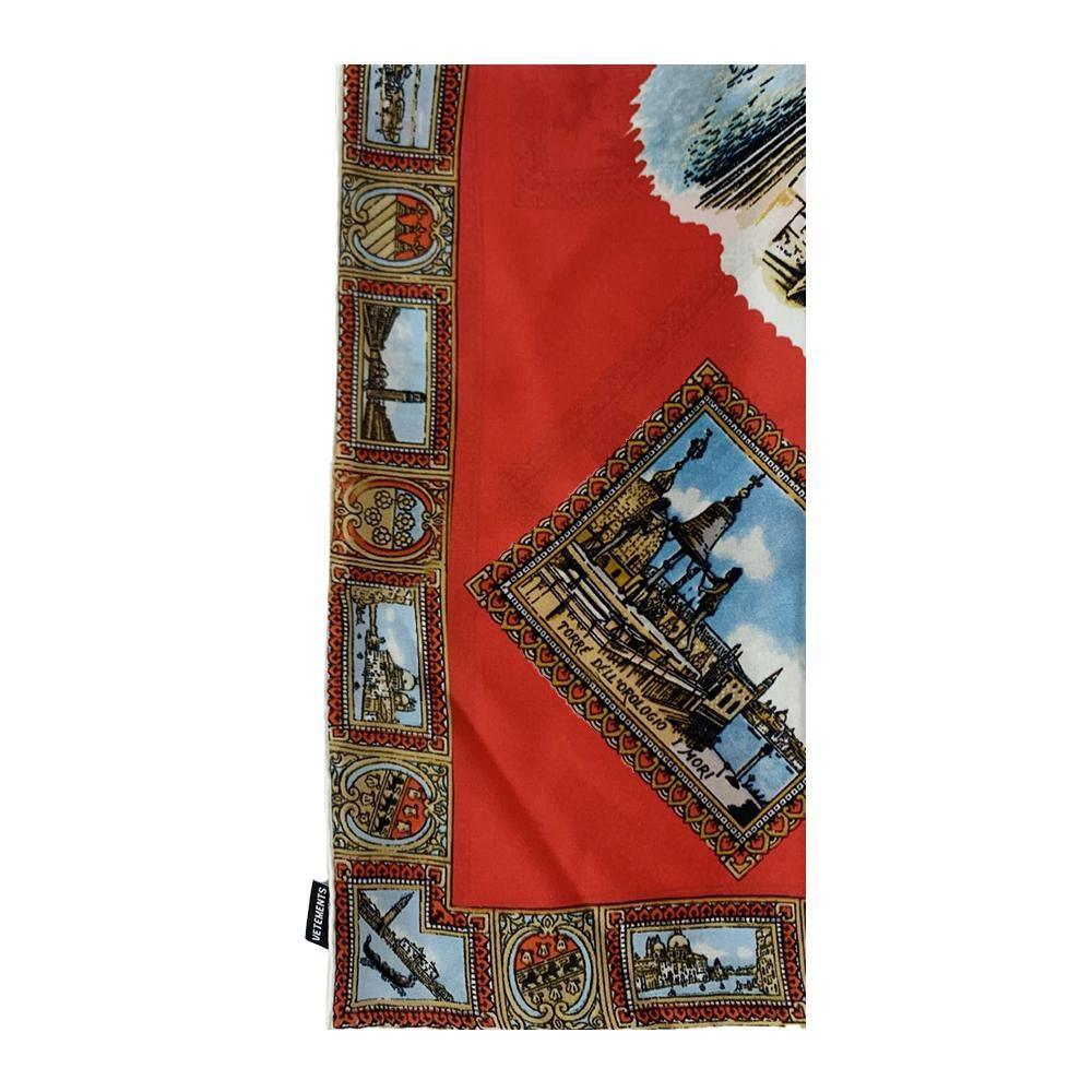 Vetements Unisex 'Venezia' Silk Scarf Red - Year Zero LA