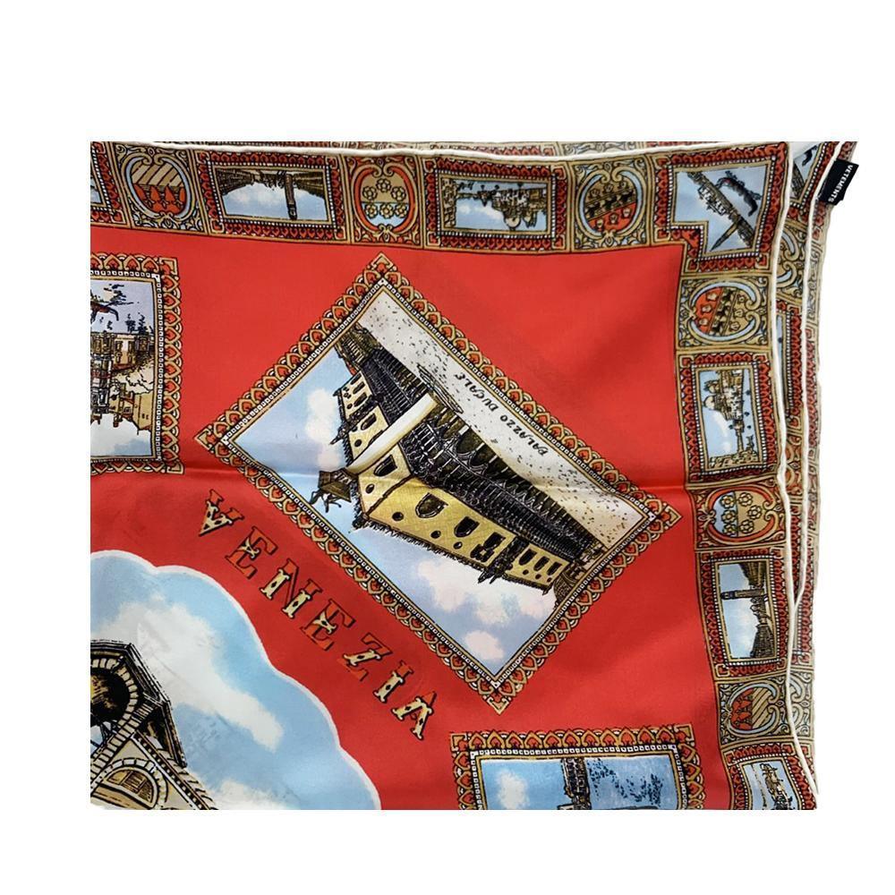 Vetements Unisex 'Venezia' Silk Scarf Red - Year Zero LA
