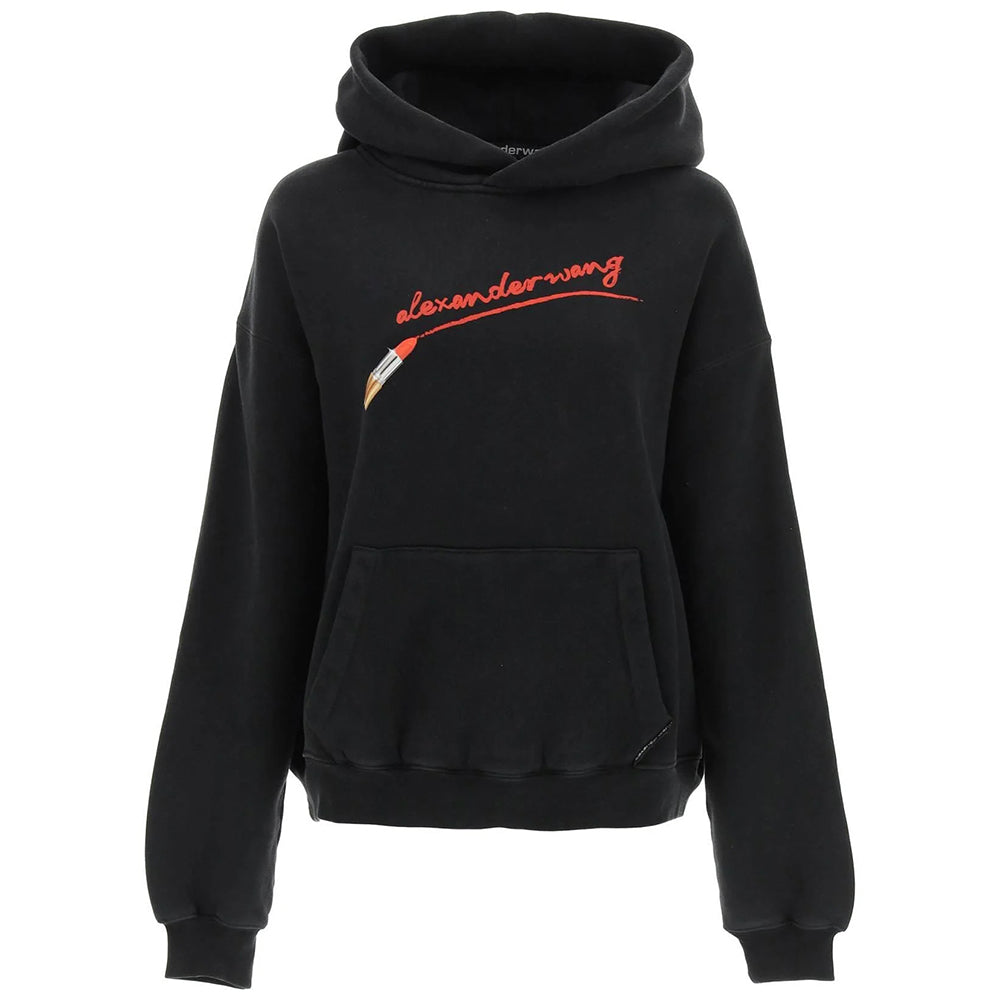 Alexander Wang Women s Classic Sweatshirt Hooodie with Lipstick