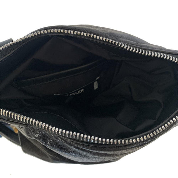 Moncler Genius 1952 Women's Leather Twisted Pouch Bag Black - Year Zero LA